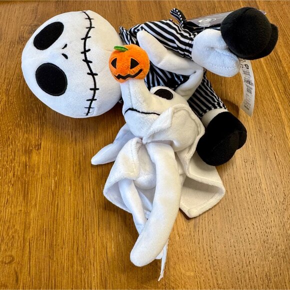 DISNEY PARKS Jack Skellington Zero Plush NWT The Nightmare Before Christmas NEW - Picture 7 of 8